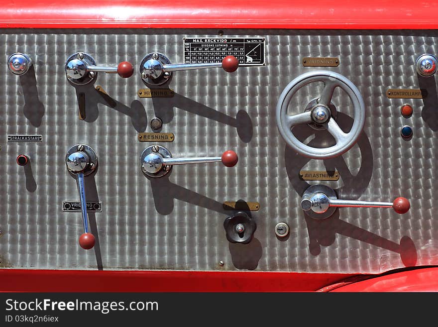 The Control equipment of fire truck