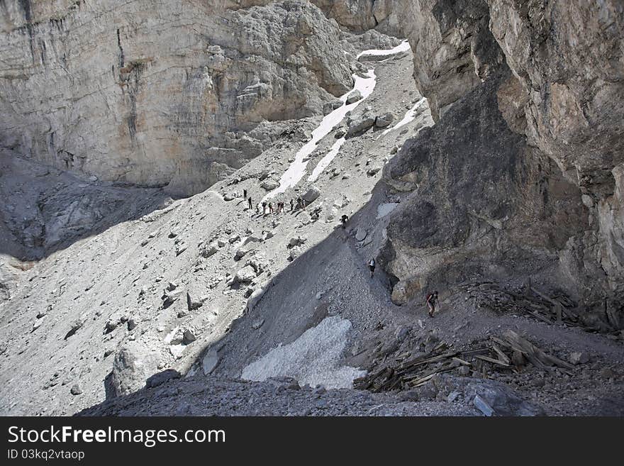 Trekking in Italian Dolomites