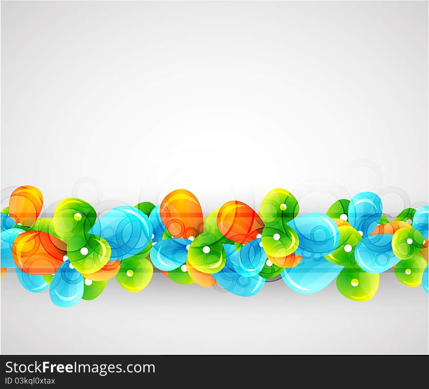 Abstract  Glass Shapes Background