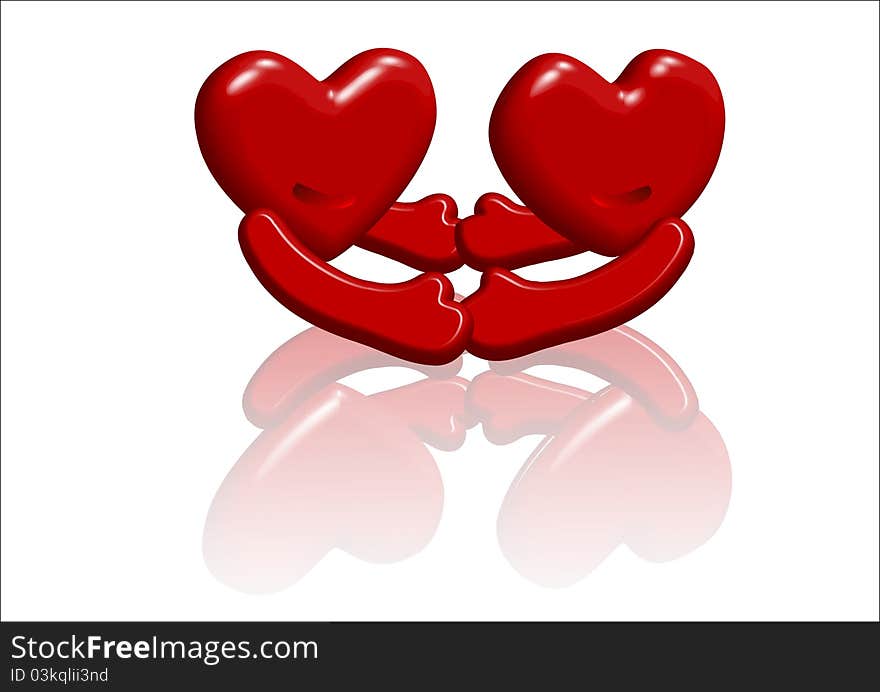 Two heart for love each other hold hands and tightly the contact together depend on mutually. Two heart for love each other hold hands and tightly the contact together depend on mutually