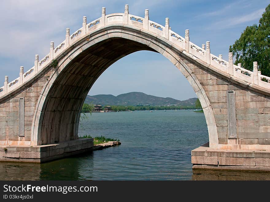 Bridge in Summer palace. Beijing. China