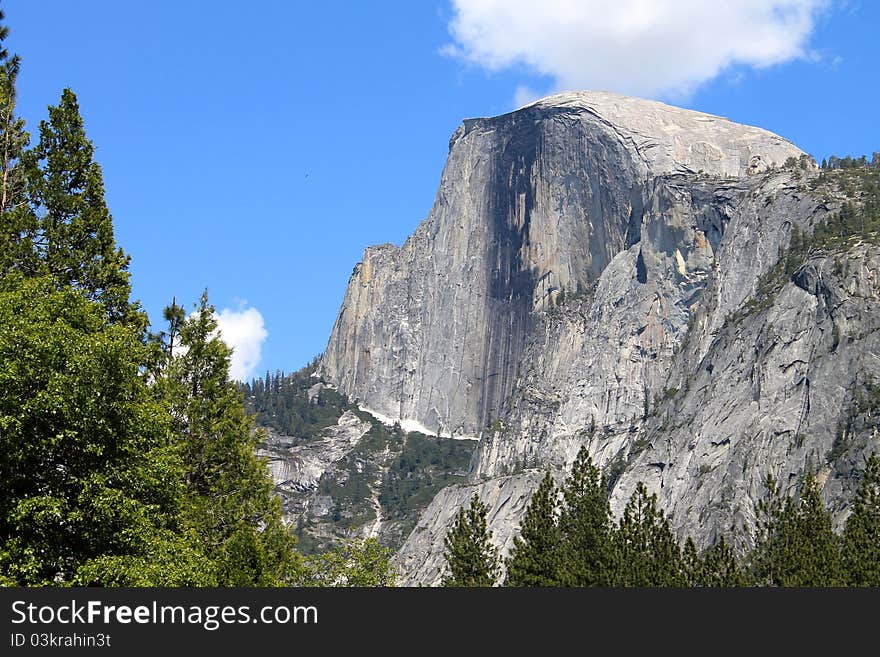 Half Dome in NP Yosemite. Half Dome in NP Yosemite