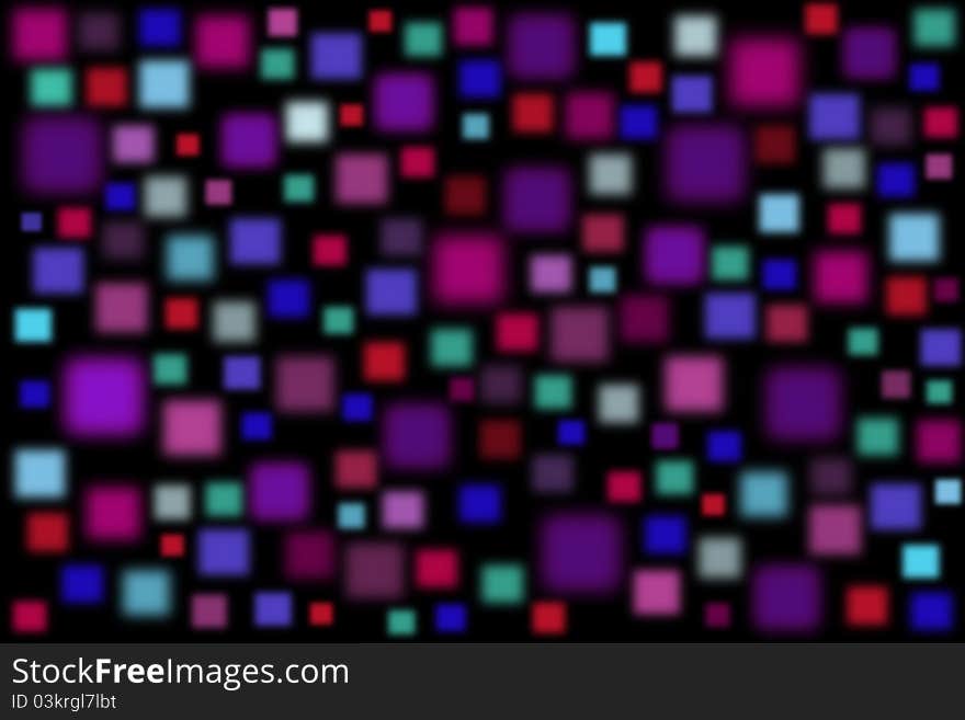 Creative background with colorful blurred squares - digital background