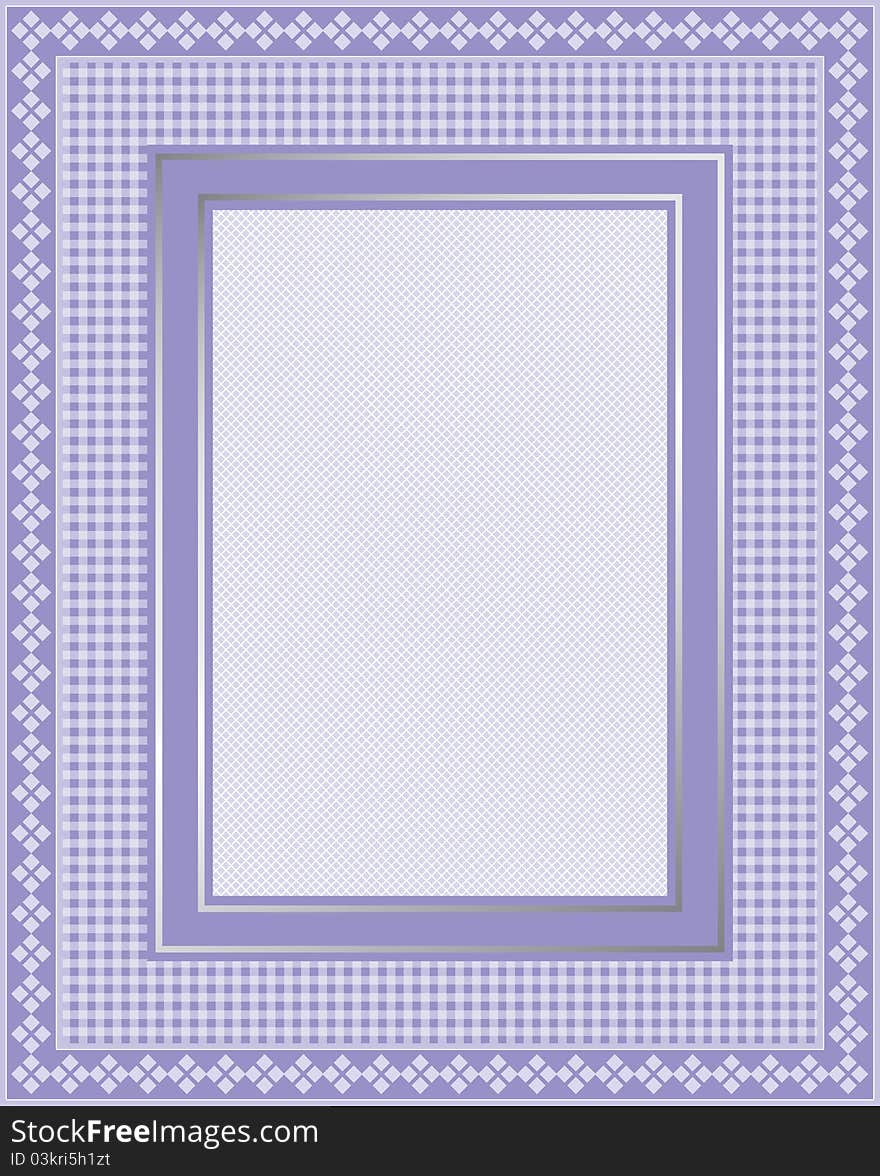 This is a illustration of an elegant lacy purple frame. Great boarder design. Great for stationary and scrapbooking.