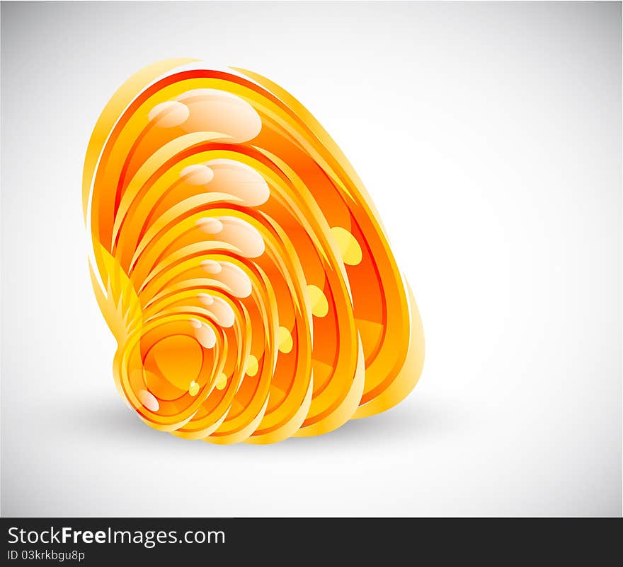 Abstract Vector Glass Shapes Background