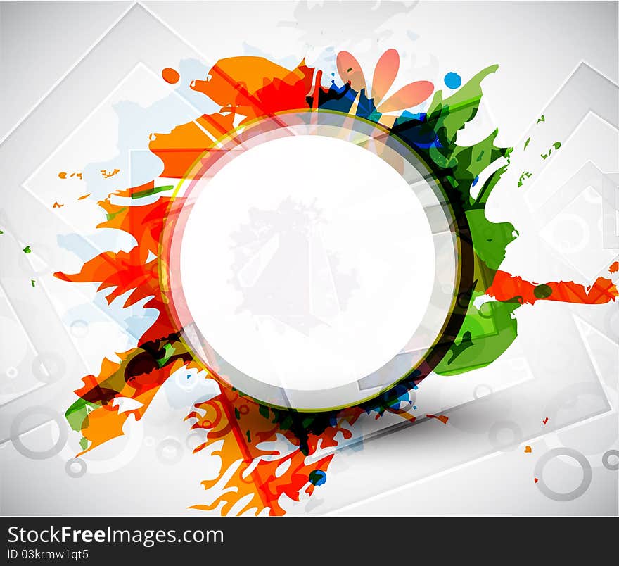 Abstract  Colorful Shapes Background