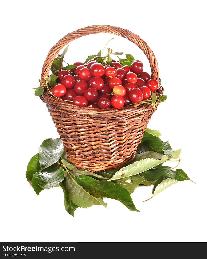 Basket With A Red Cherry