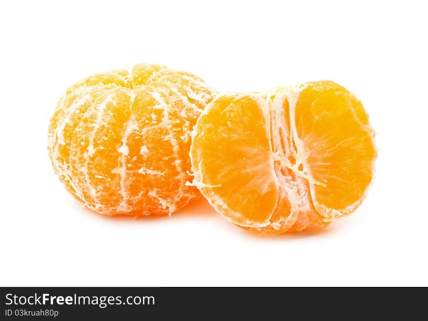 Tangerine isolated on white background