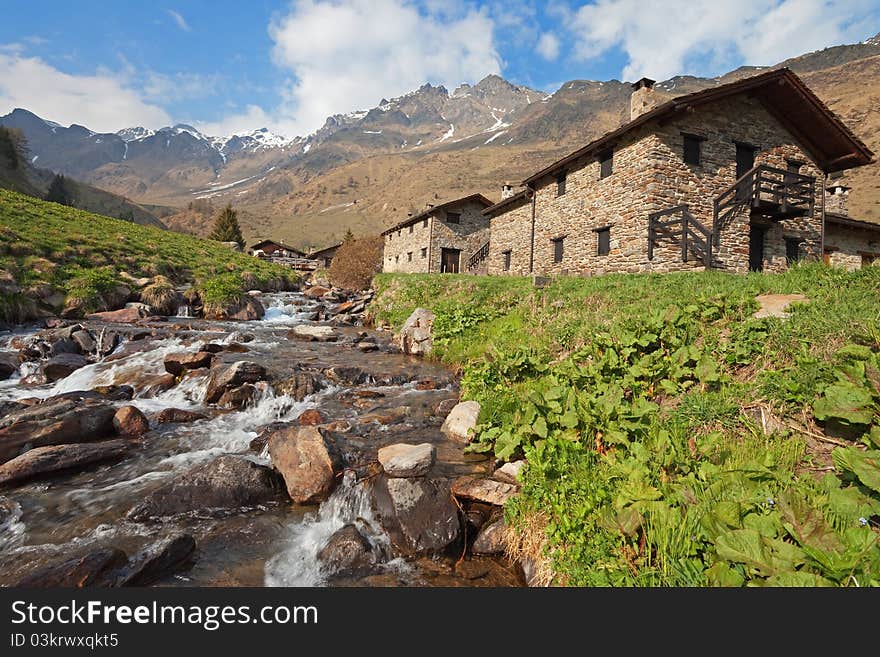 Cabin in the spring