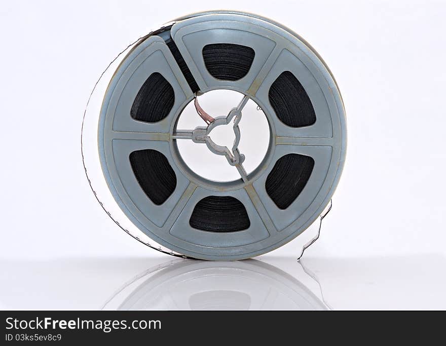 Antique vintage 8mm film reel. Antique vintage 8mm film reel