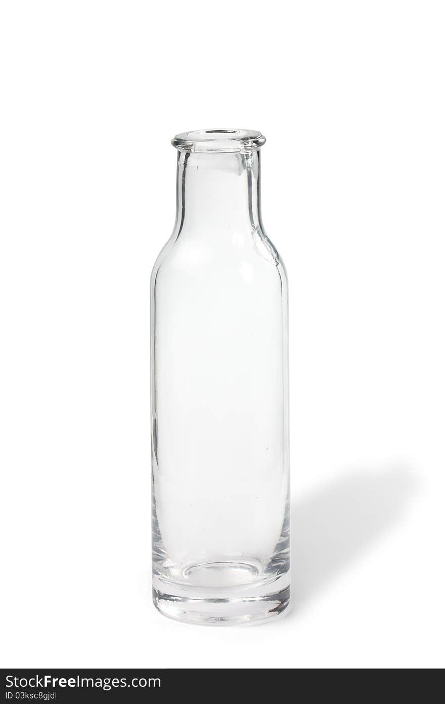 Transparent Bottle With A Shadow