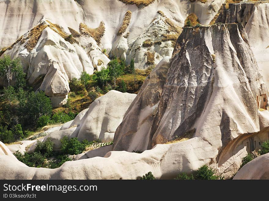 Stone formation in Cappadocia, Turkey