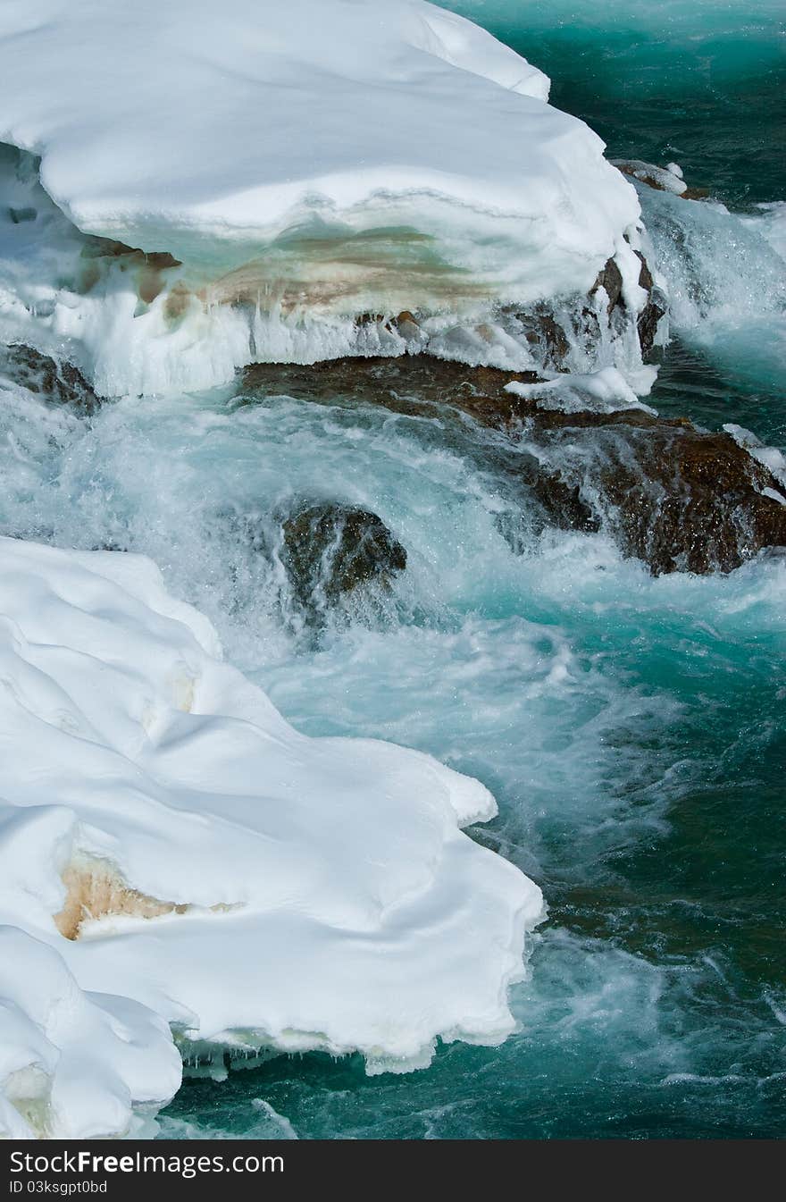 Thawing Waterfall