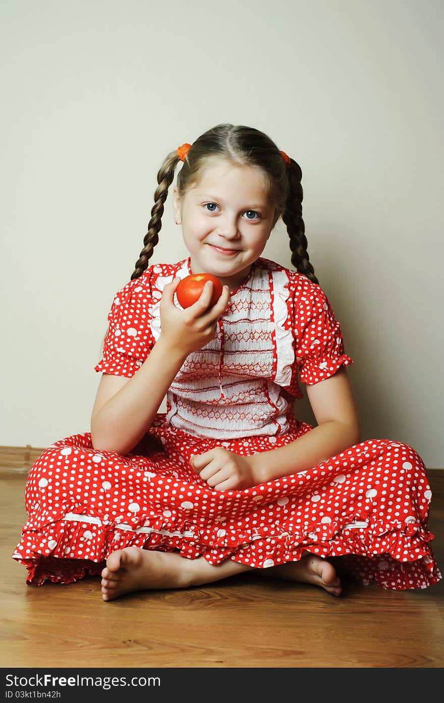 Girl With Tomato