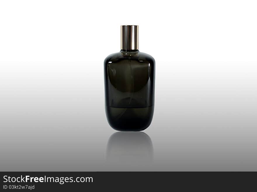 Black Glass Perfume Bottle