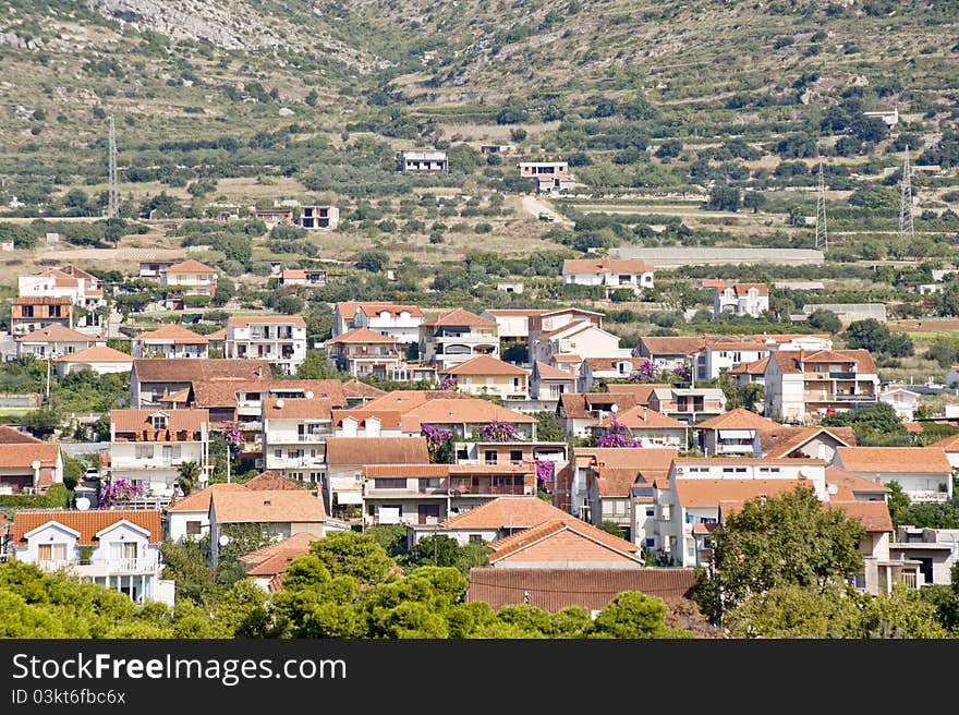 The old city of Trogir in Croatia. The old city of Trogir in Croatia