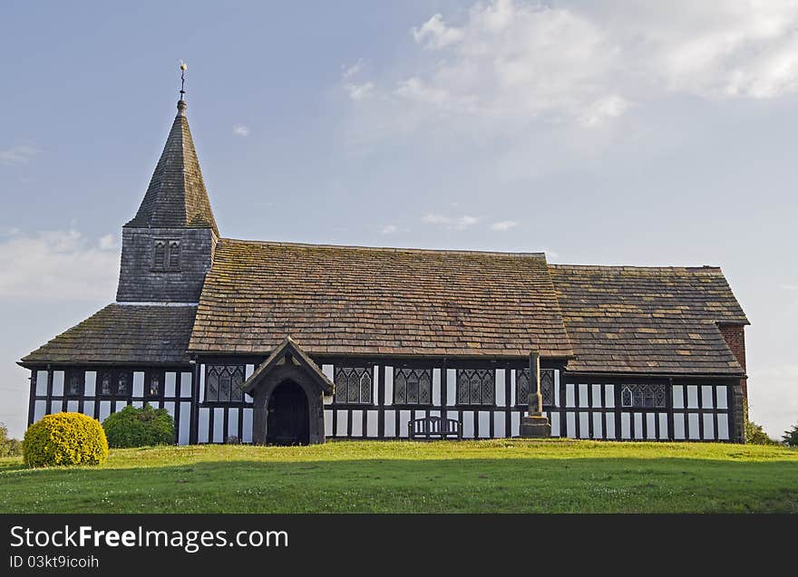 Old country church in Cheshire England. Old country church in Cheshire England