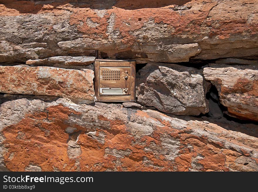 Intercom between the rocks of sardinia