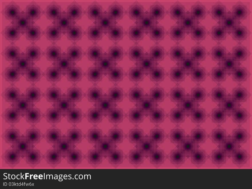 Seamless pattern on dark pink background.