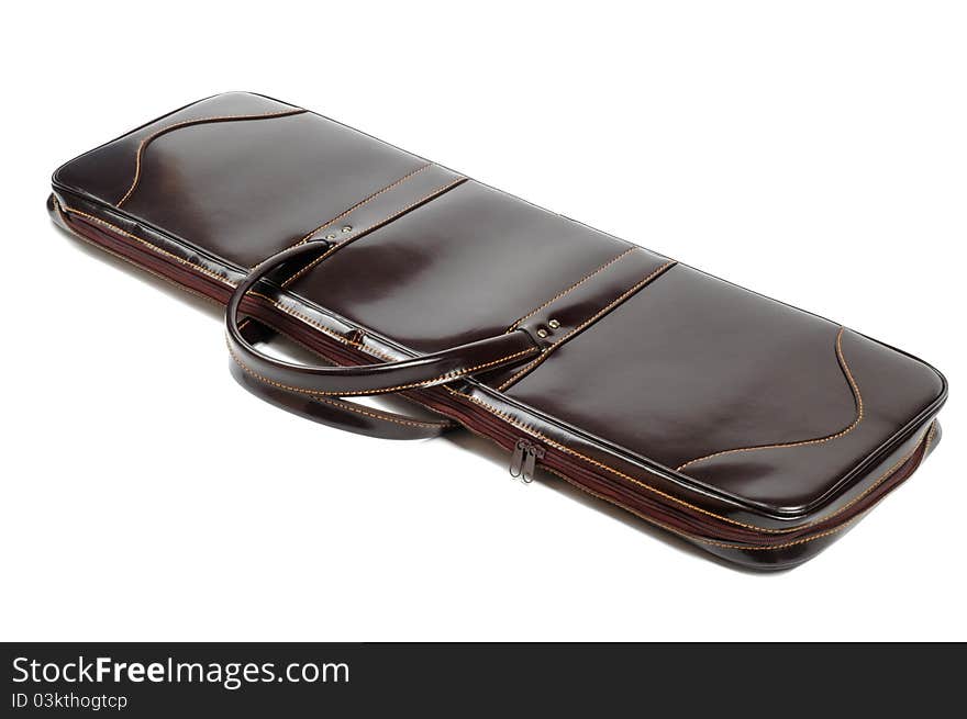 Brown leather case