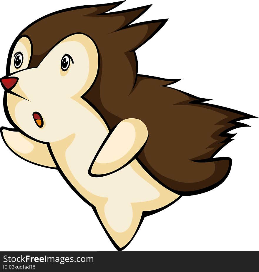 Illustration cartoon Porcupine jum vector file. Illustration cartoon Porcupine jum vector file