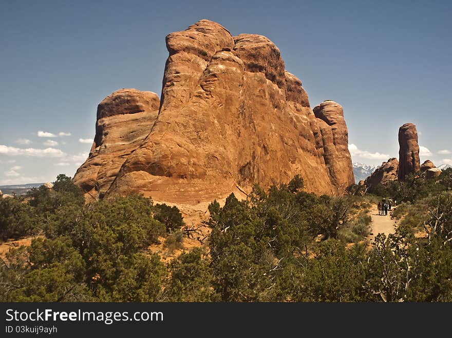 Hiking in Arches National Park