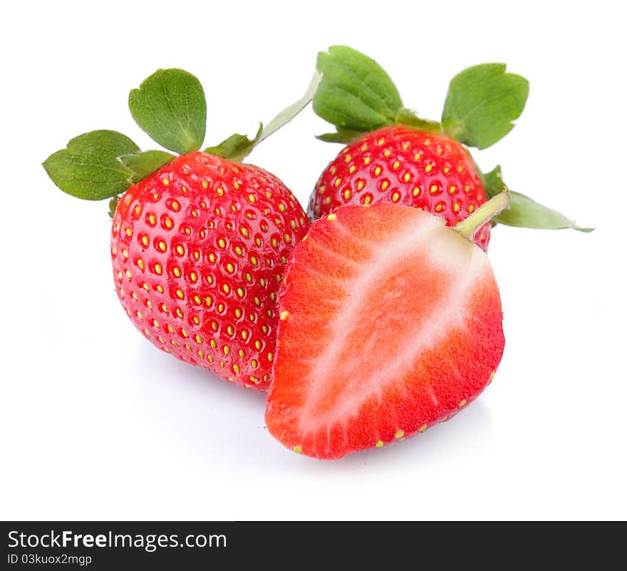 Fresh strawberry on white background. Fresh strawberry on white background