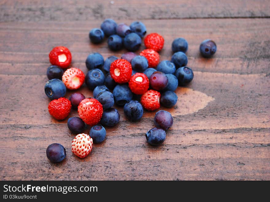 Berries on the table