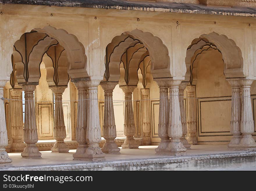 The Amber Fort near Jaipur, Rajasthan, India. The Amber Fort near Jaipur, Rajasthan, India.