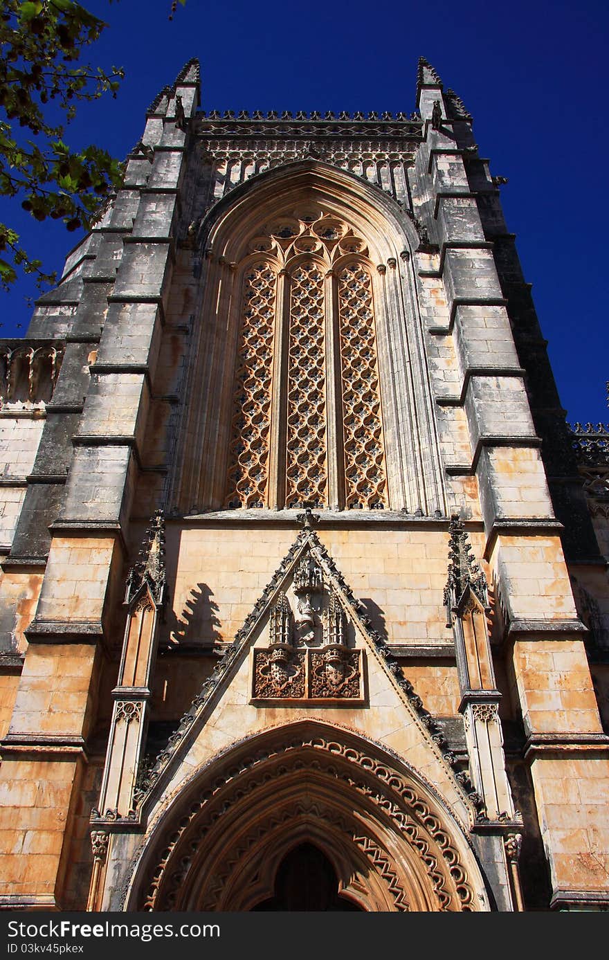 Portugal Central Region Batalha Monastery or Santa Maria da Vitoria - built between 1386 and 1517 in Late Gothic and Manueline style. Portugal Central Region Batalha Monastery or Santa Maria da Vitoria - built between 1386 and 1517 in Late Gothic and Manueline style