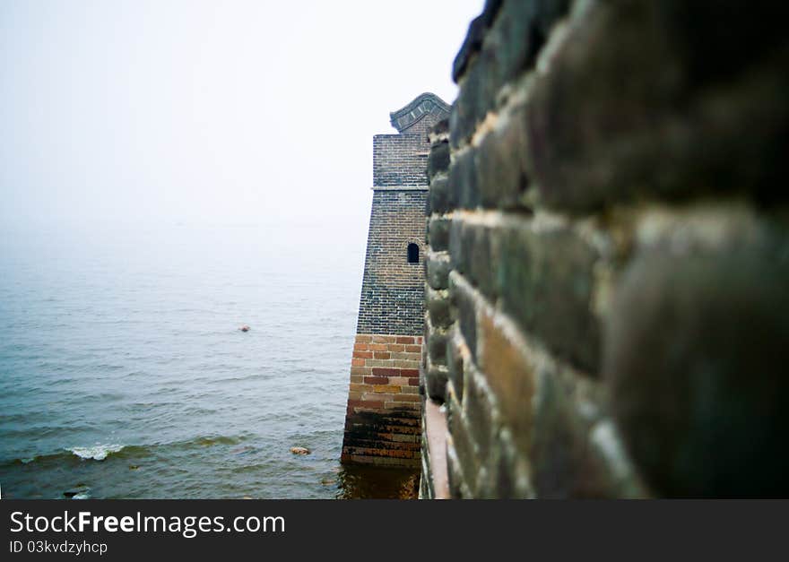 The east head of the Great wall of China