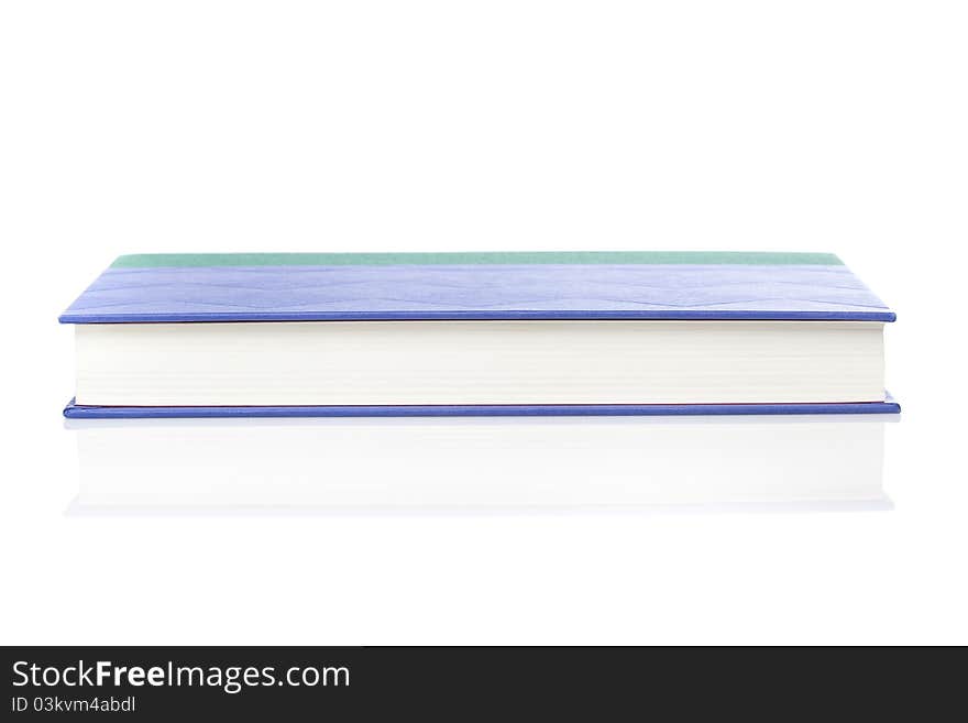 A single clean book against a white background