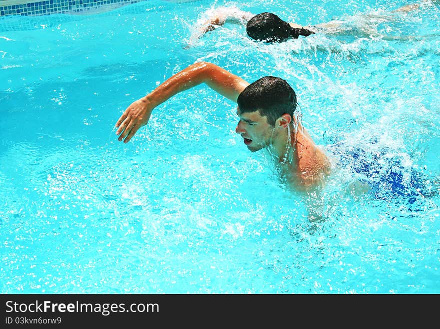 Couple In Swimming Pool