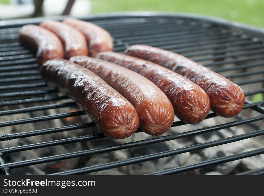 Hot Dogs on the Grill