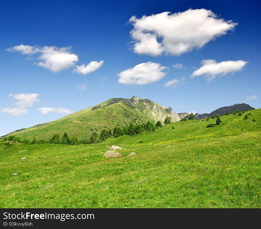 Landscape in Passo Tonale - Italy. Landscape in Passo Tonale - Italy