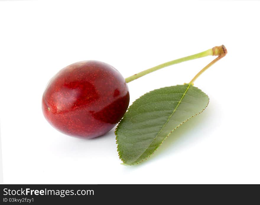 Sweet cherry isolated on white background. Sweet cherry isolated on white background