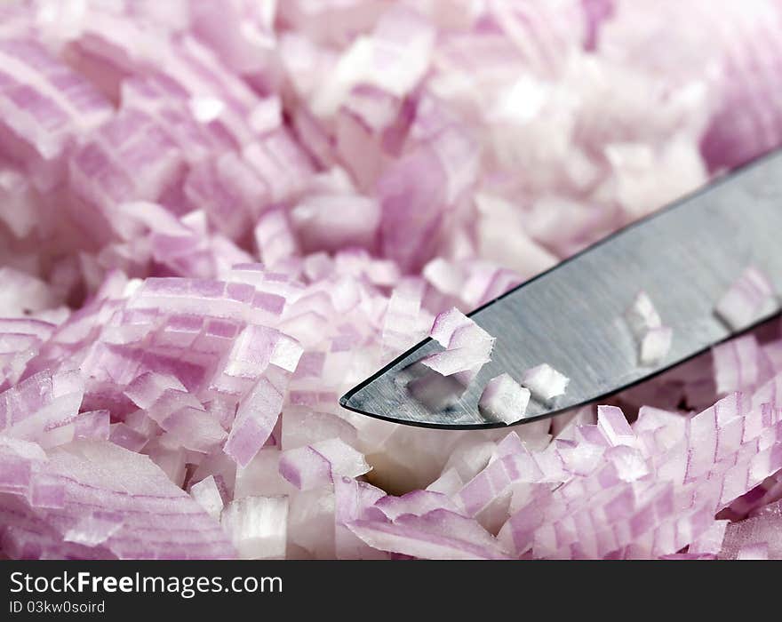 Cut and Sliced Onions