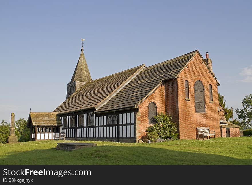 Old rural church in Cheshire England