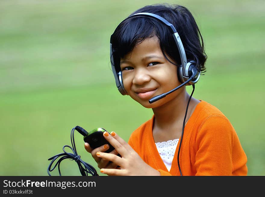 Girl With Headset