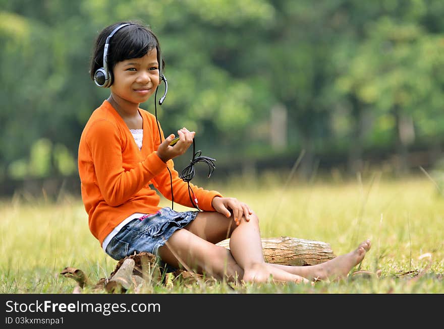 Girl with Headset 03