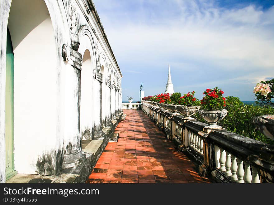 Buildings and walkways of the ancient kingdom of Thailand Wong and Green. Buildings and walkways of the ancient kingdom of Thailand Wong and Green.