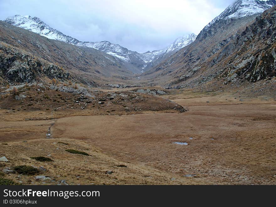 Bardoney valley in gran paradiso national park