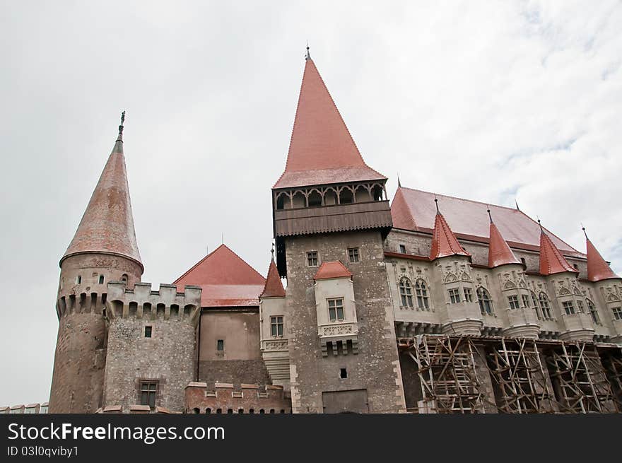 Image from the medieval old stone castle in rural Romania. Image from the medieval old stone castle in rural Romania