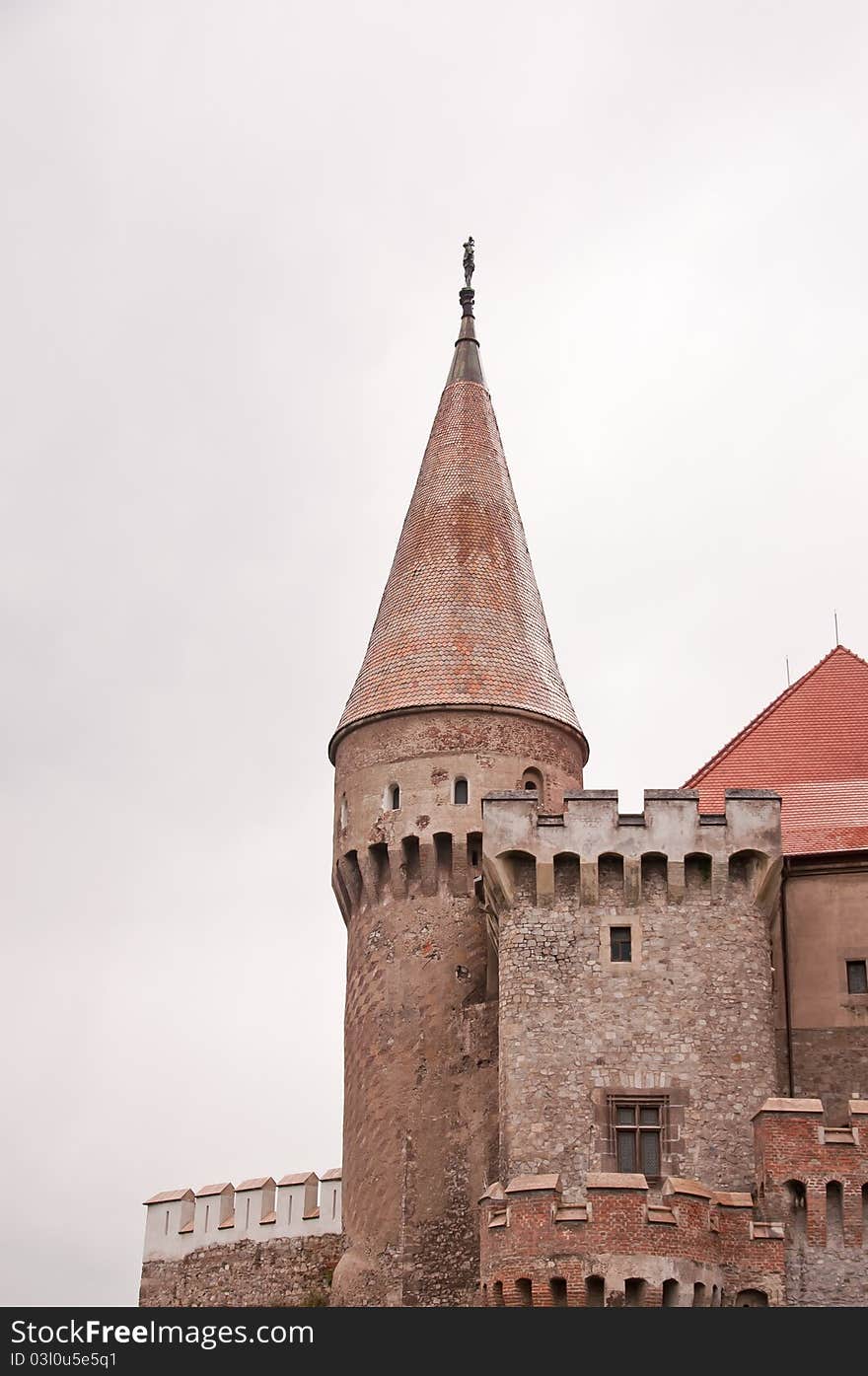 Details of an old castle fortification