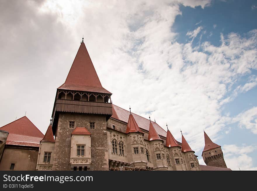 Corvin Castle In Romania - Old Stone Fortification