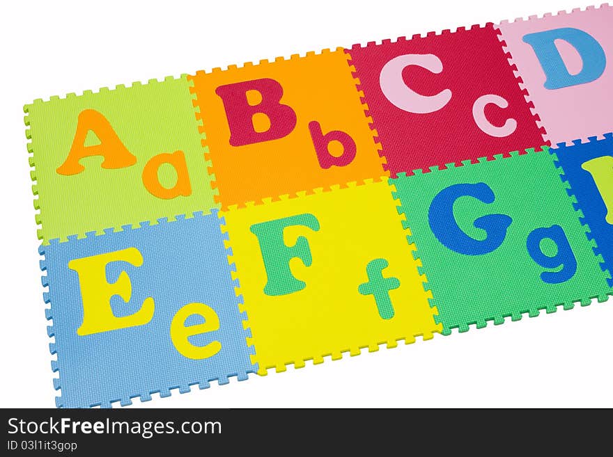 Colorful Alphabet Puzzle.