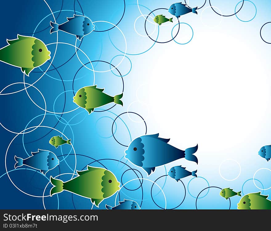 Abstract Fish Background