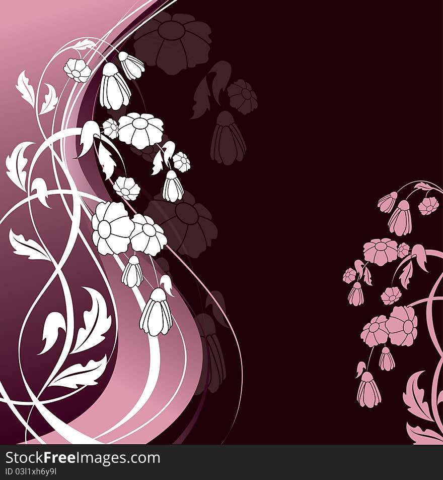 Abstract Floral Background.