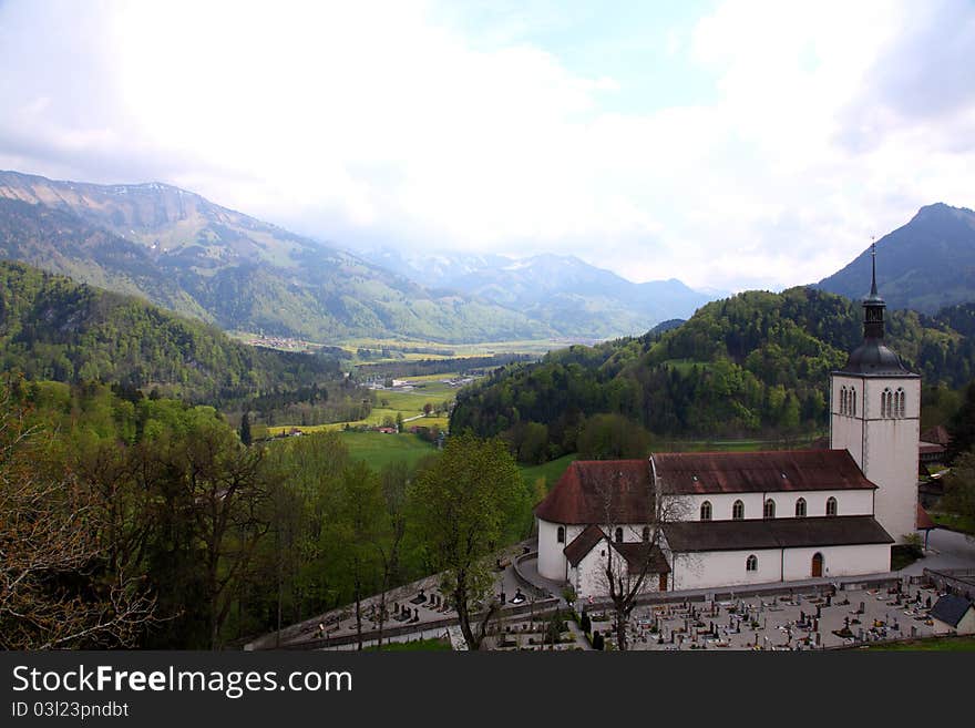 Cemetery in the Alps