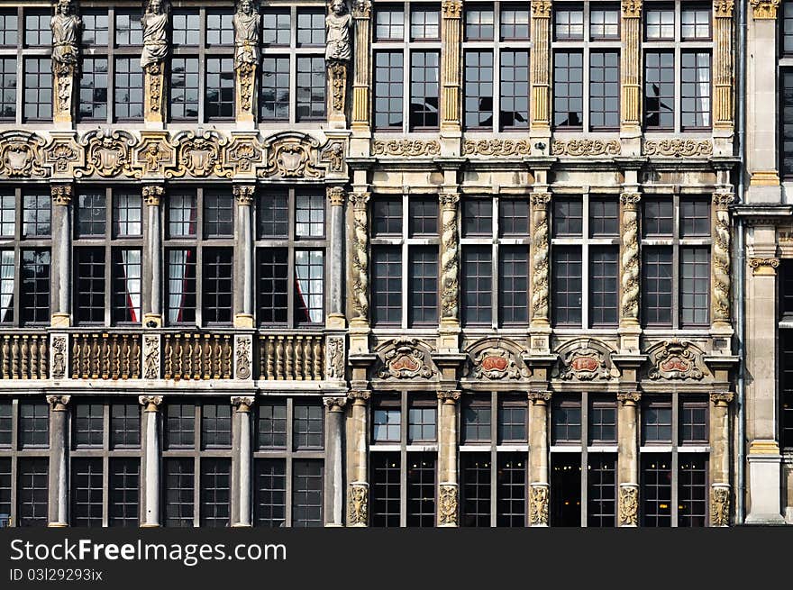 View of the Grand Place of Brussels, Belgium